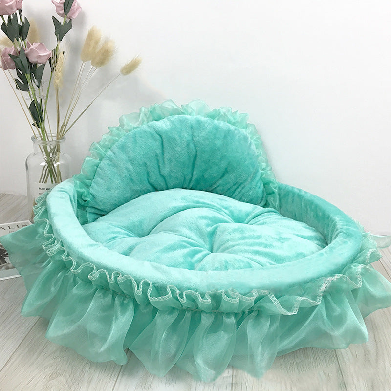 Cama de princesa para perros y gatos