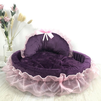 Cama de princesa para perros y gatos