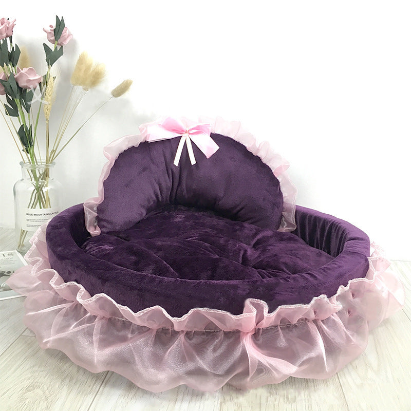 Cama de princesa para perros y gatos